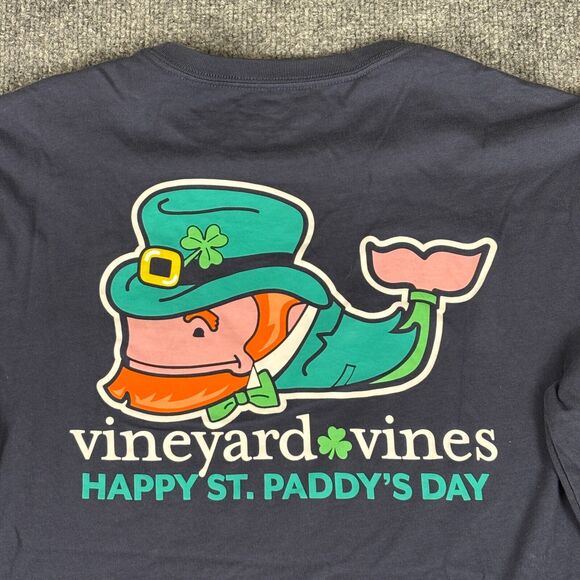 Vineyard Vines Men's Long Sleeve St. Patricks Day Pocket T- Shirt, Size Medium - Picture 1 of 8